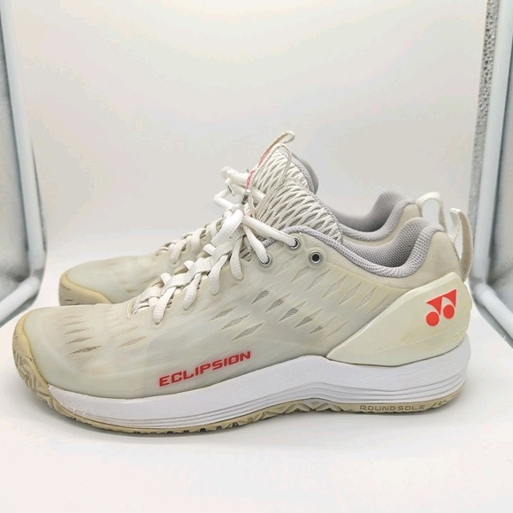 Yonex Racquet Tennis Shoes - Power Cushion Eclipsion 3 Sz 9M 10.5W White & Red main image 4